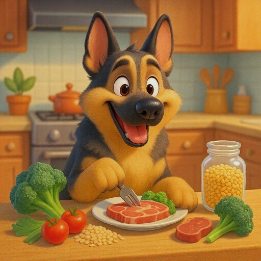 Чем кормить взрослую овчарку чтобы она была здорова и счастлива