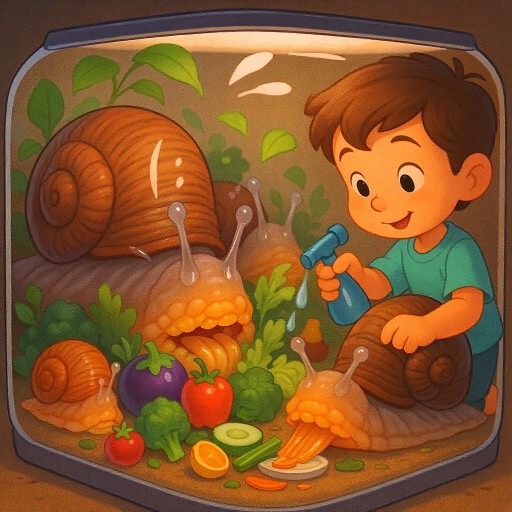 Чем питаются улитки ахатины и как правильно ухаживать за этими гигантами