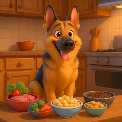 Что едят немецкие овчарки