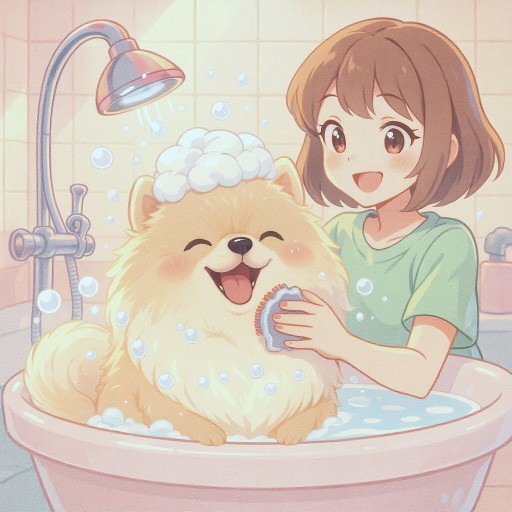 Как правильно купать шпица и ухаживать за его шерстью