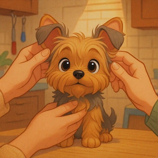 Как ставят уши йорку: секреты правильного постава и заботы о питомце