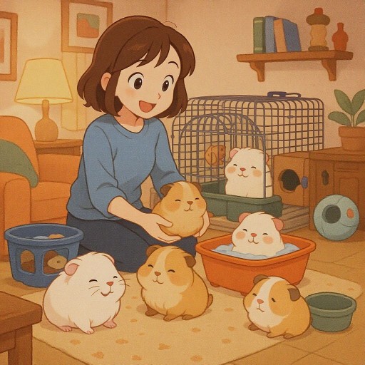 Как ухаживать за морскими свинками и не превратить дом в зоопарк