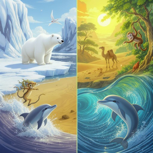 Как животные приспособились к жизни в разных условиях