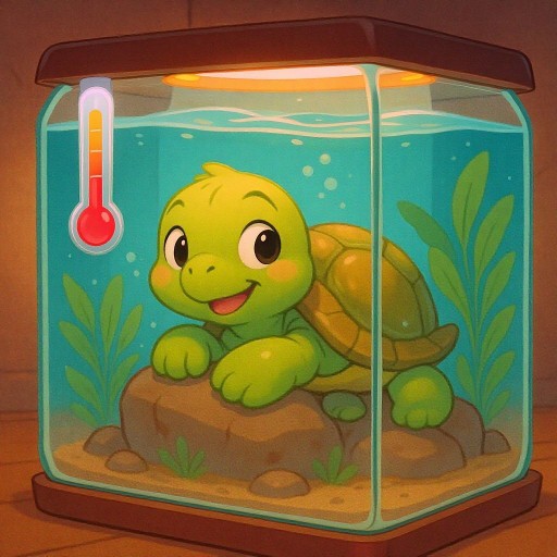 Какая температура должна быть у черепахи в аквариуме