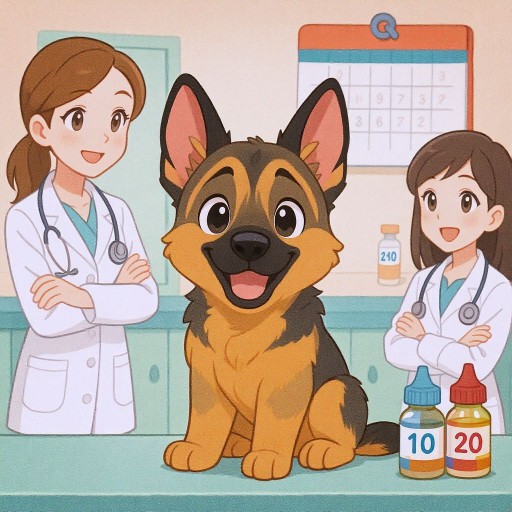 Какие прививки делают овчаркам и когда их делать