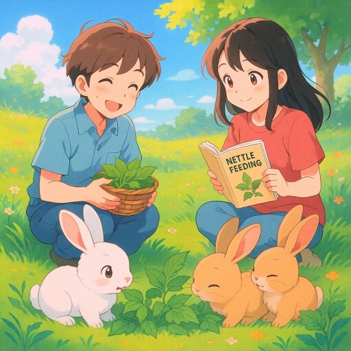 Крапиву кроликам можно давать и нужно — но с умом!