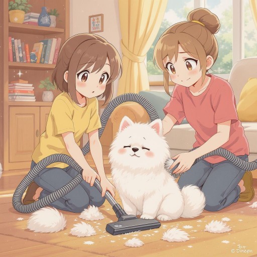 Почему шпиц сильно линяет и что с этим делать