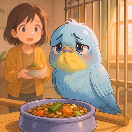 Почему волнистый попугай не ест и что с этим делать